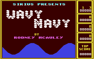 Wavy Navy Title Screen